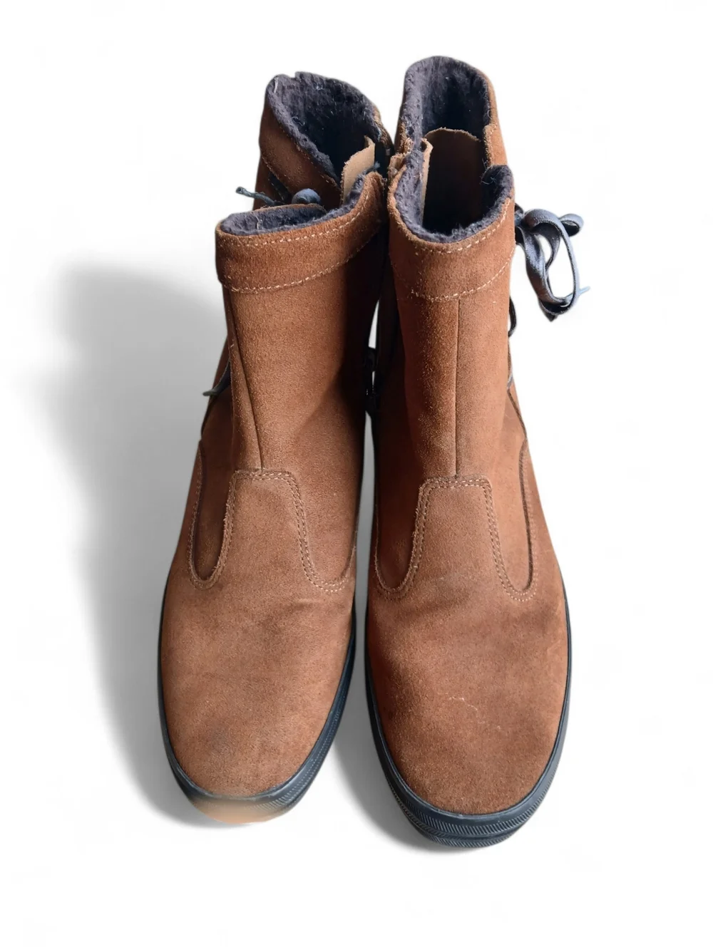 Keds Brown Suede Lace-Up & Zip Women's Size 10 Casual Boots